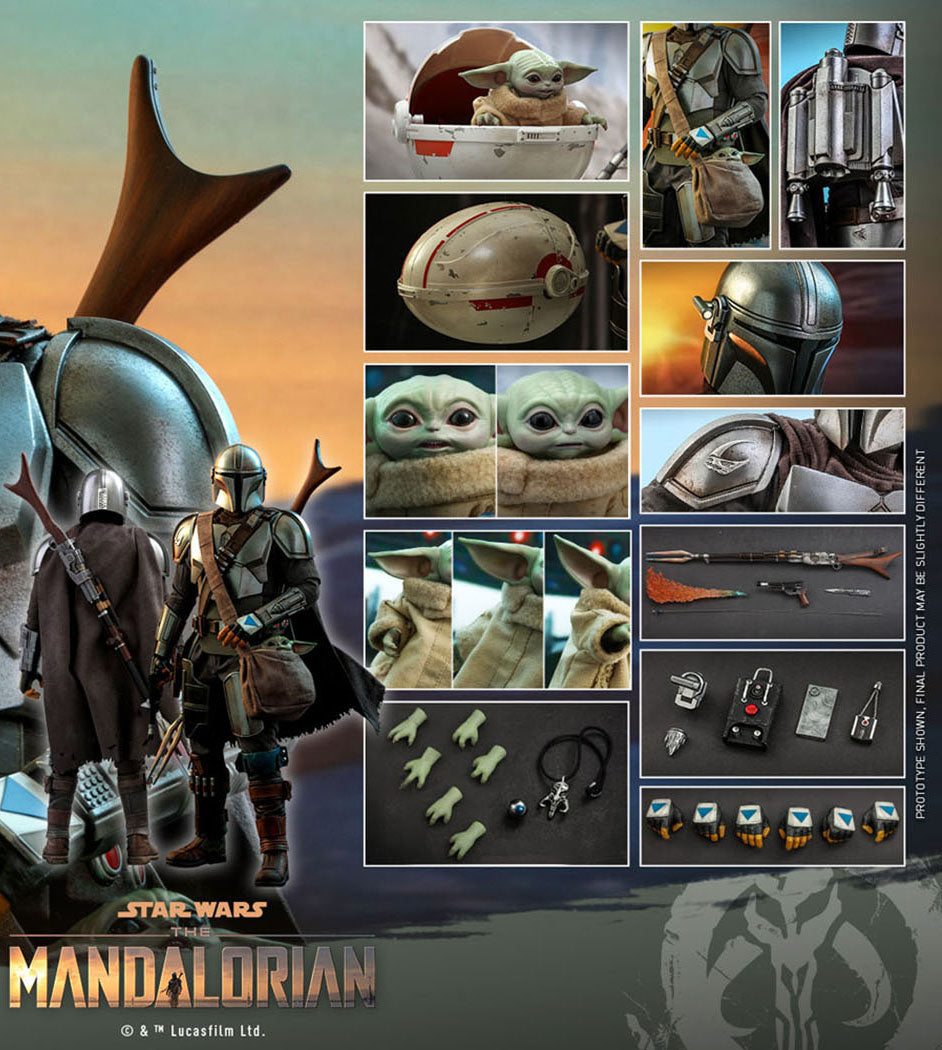 The Mandalorian and The Child 1/4 Scale Figure Set Collector Edition by Hot Toys