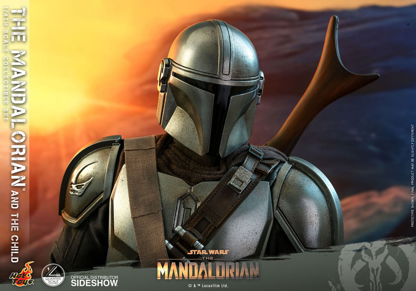 The Mandalorian and The Child 1/4 Scale Figure Set Collector Edition by Hot Toys