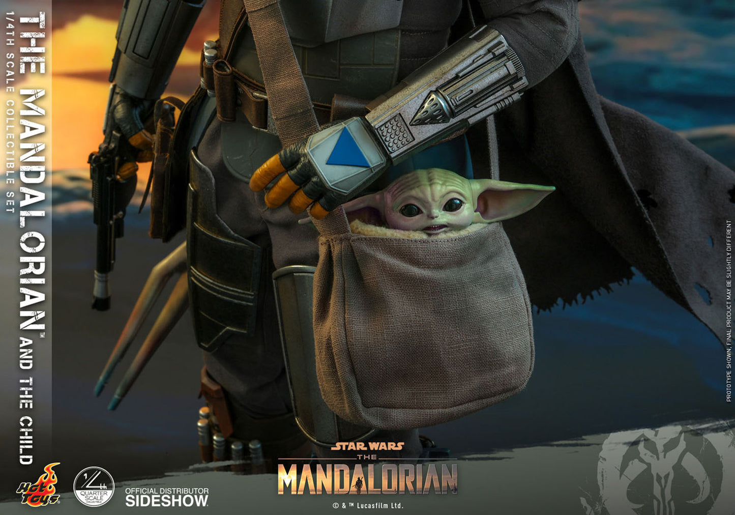 The Mandalorian and The Child 1/4 Scale Figure Set Collector Edition by Hot Toys