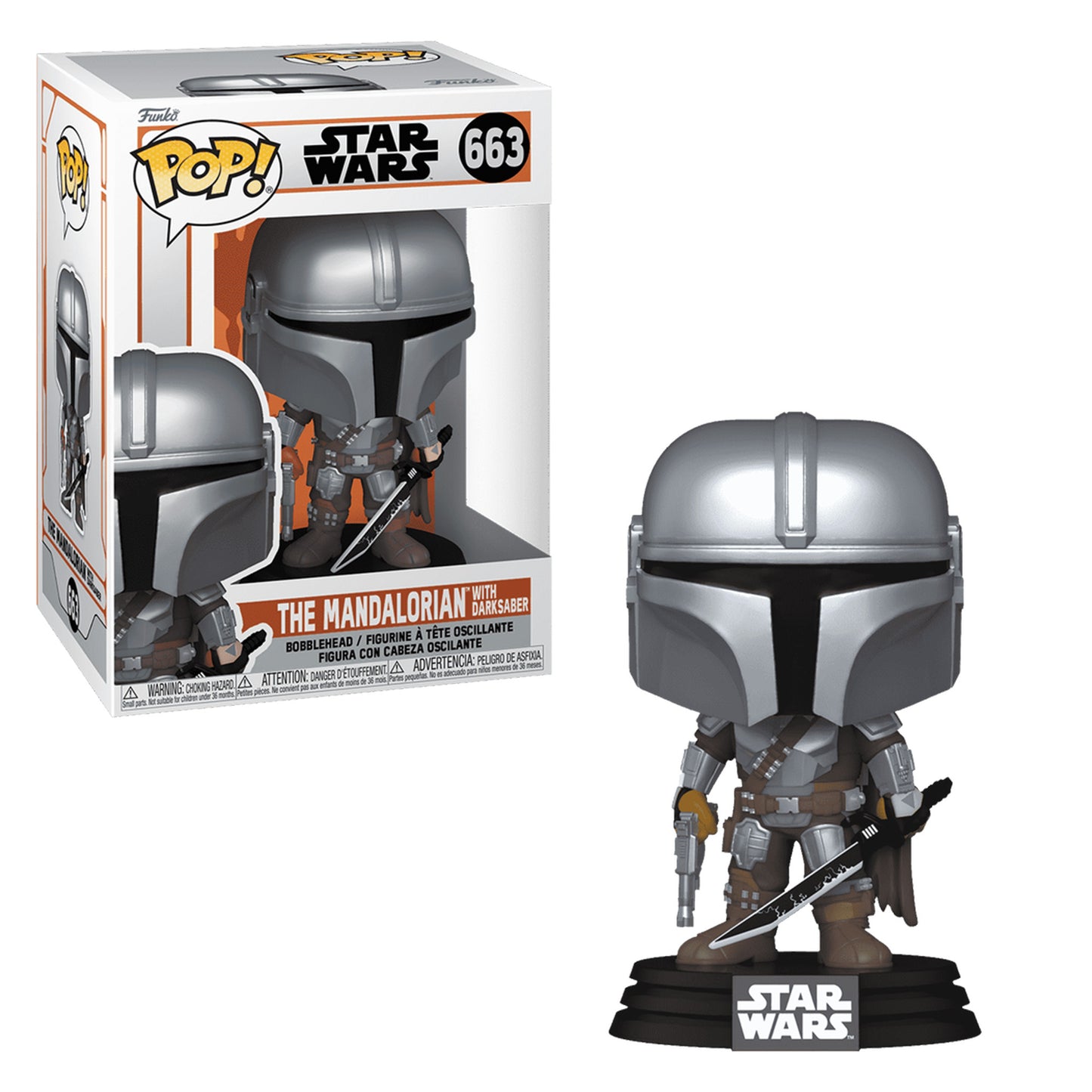 Star Wars: The Mandalorian with Dark Saber Funko Pop! #663