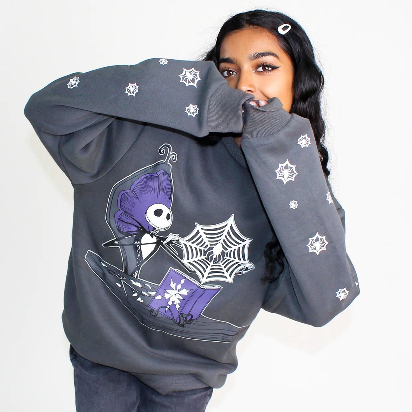 The Nightmare Before Christmas (Disney) "Making Christmas" Crew Neck Sweater by Cakeworthy