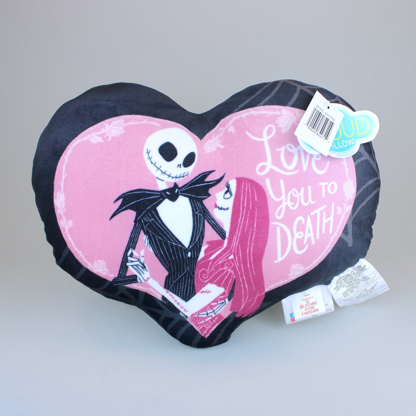 The Nightmare Before Christmas Valentine's Heart Pillow