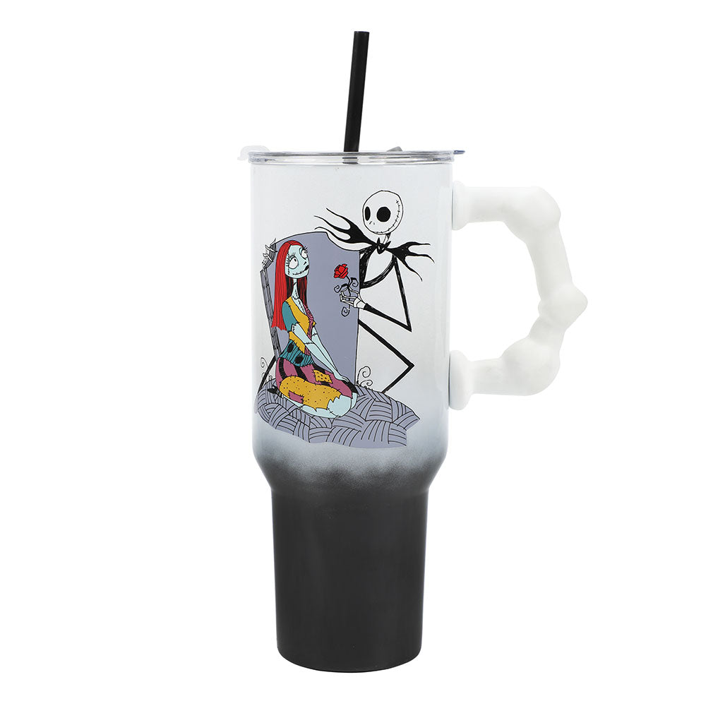 The Nightmare Before Christmas Sculpted Handle Stainless Steel 40 oz. Travel Mug