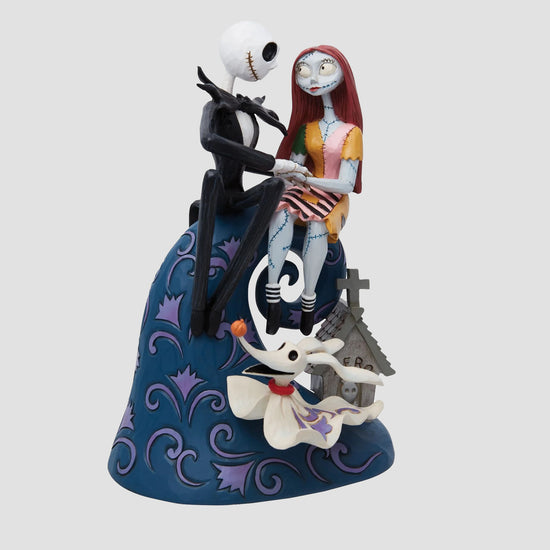 The Nightmare Before Christmas "Spiral Hill's Romance" Jim Shore Disney Traditions Statue