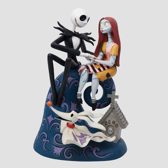The Nightmare Before Christmas "Spiral Hill's Romance" Jim Shore Disney Traditions Statue
