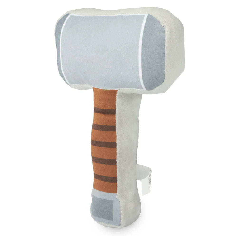 Thor's Hammer Marvel Squeaky Plush Dog Toy