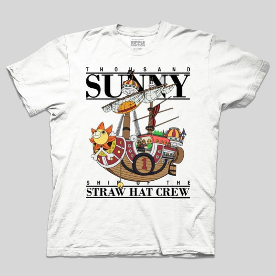 Thousand Sunny (One Piece) Ship of the Straw Hat Crew White Unisex Shirt
