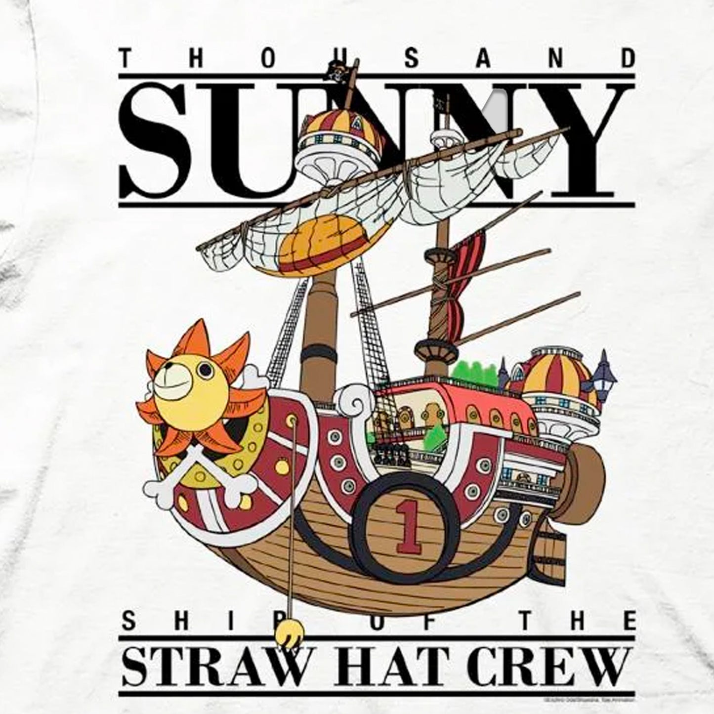 Thousand Sunny (One Piece) Ship of the Straw Hat Crew White Unisex Shirt