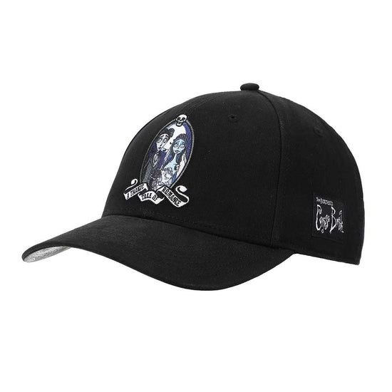 Tim Burton's The Corpse Bride Emily and Victor Embroidered Adjustable Baseball Cap