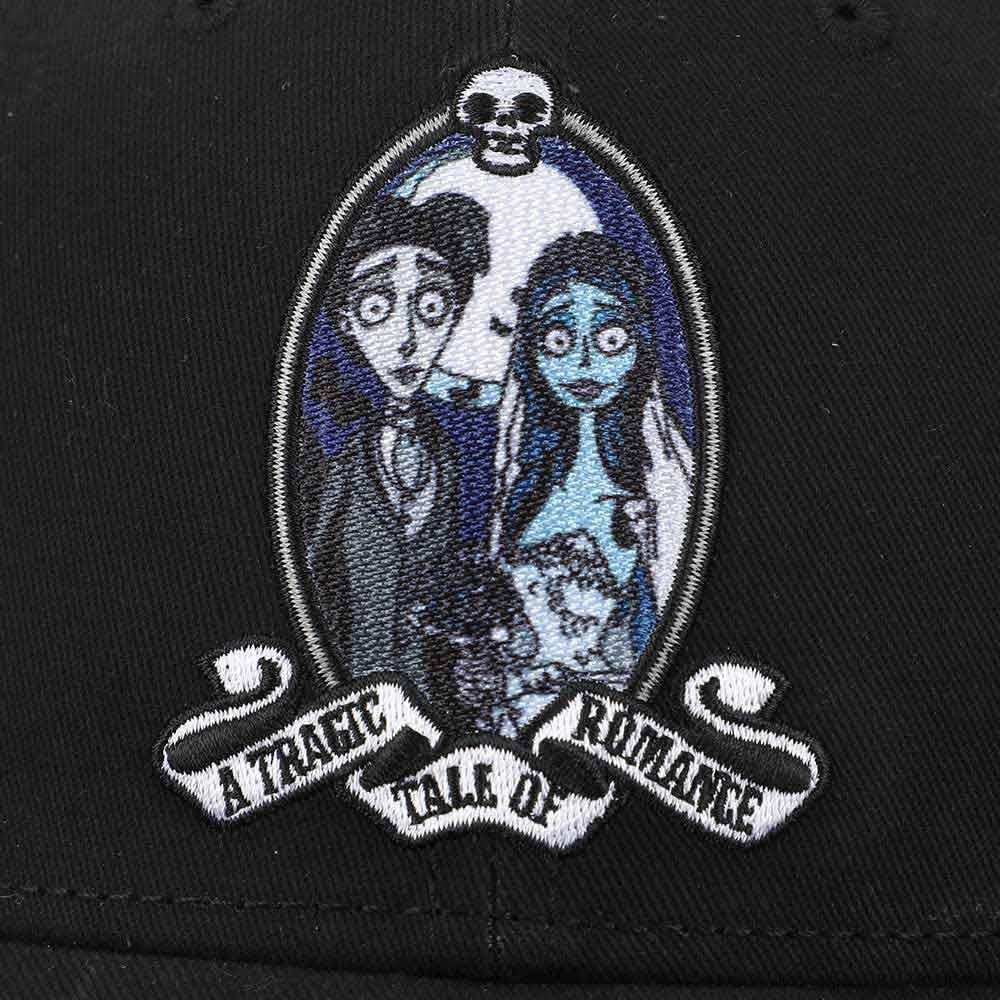 Tim Burton's The Corpse Bride Emily and Victor Embroidered Adjustable Baseball Cap