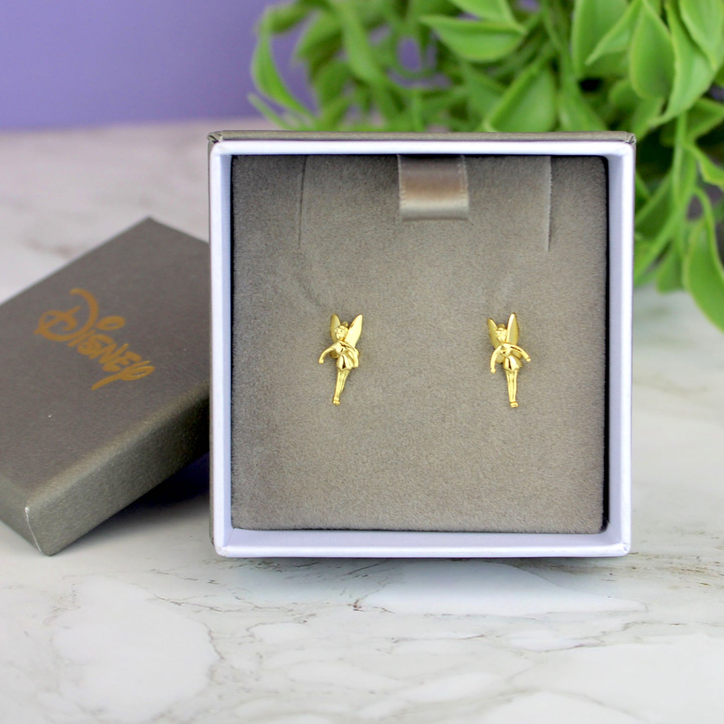 Load image into Gallery viewer, Tinker Bell (Peter Pan) Disney Gold Plated Stud Earrings
