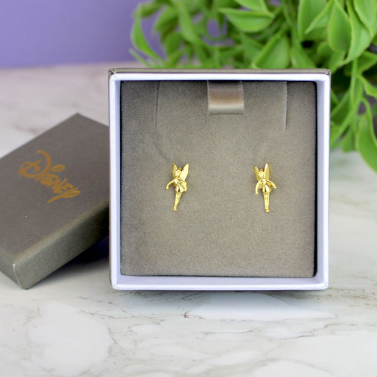 Tinker Bell (Peter Pan) Disney Gold Plated Stud Earrings