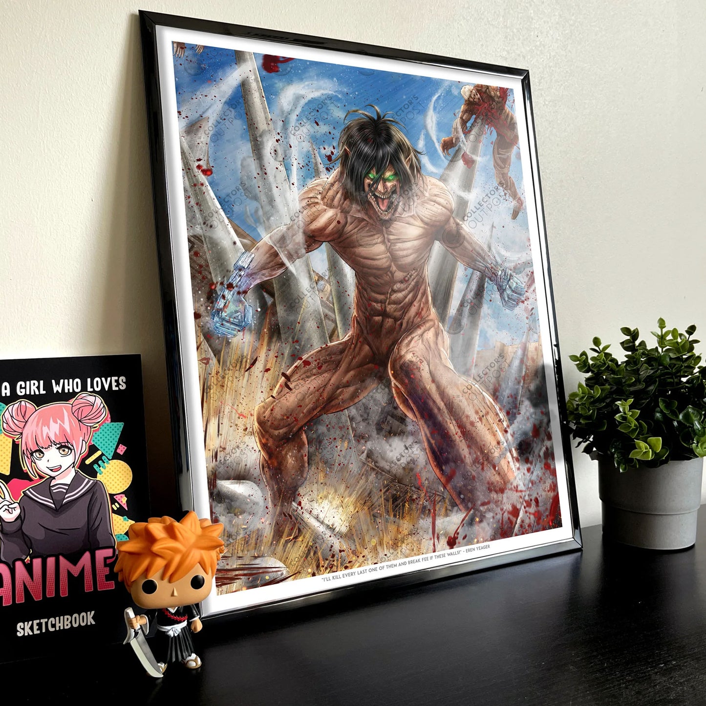 Titan Eren (Attack on Titan) Premium Art Print