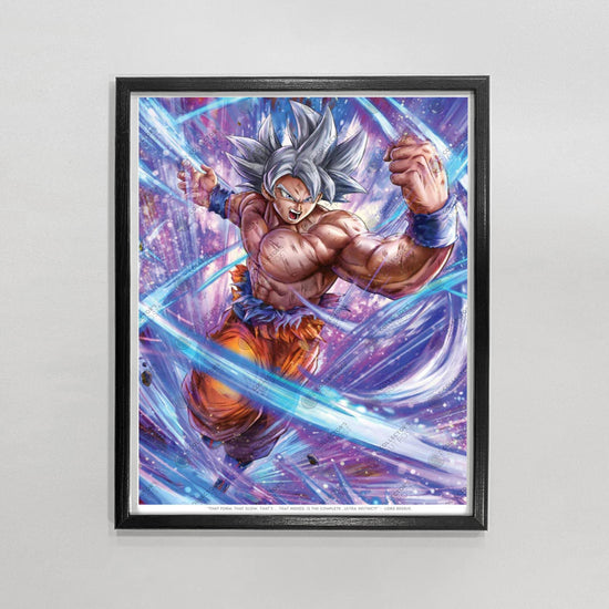 Ultra Instinct Goku "Completed Form" Dragon Ball Z Premium Art Print