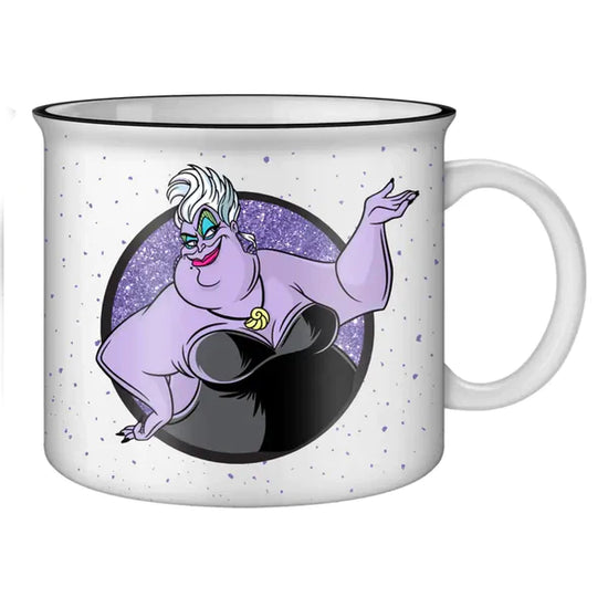 Ursula (The Little Mermaid) 20oz. White Ceramic Glitter Campfire Mug