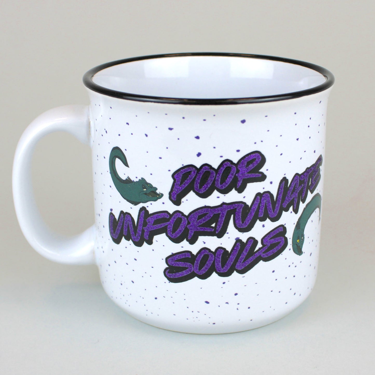 Ursula (The Little Mermaid) 20oz. White Ceramic Glitter Campfire Mug