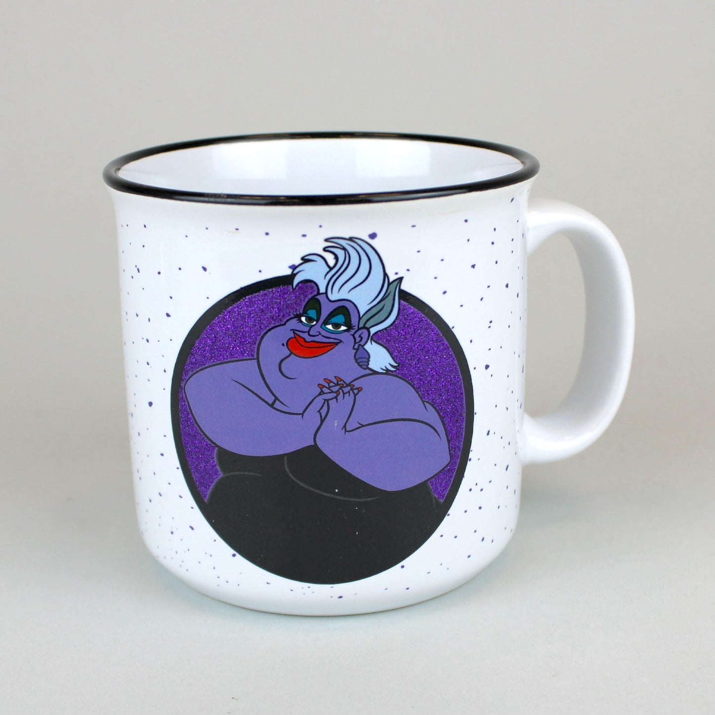 Ursula (The Little Mermaid) 20oz. White Ceramic Glitter Campfire Mug