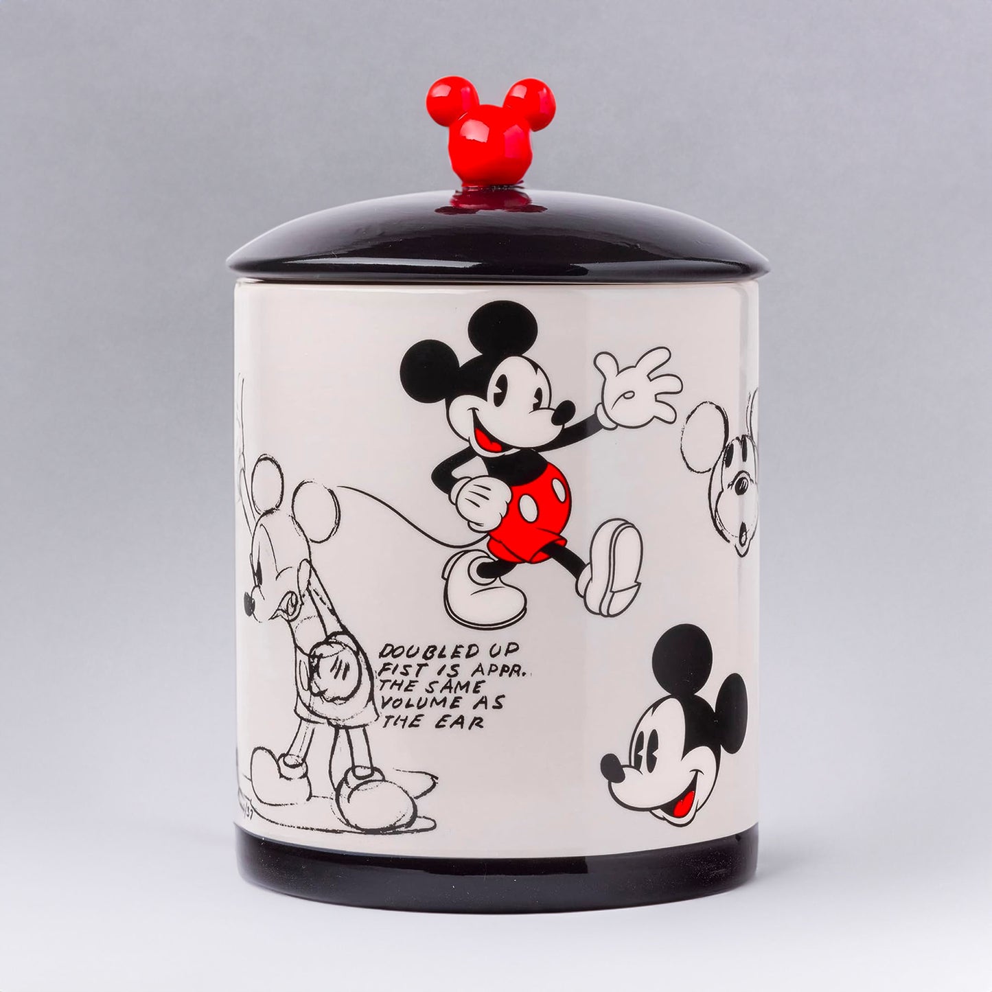 Vintage Mickey Mouse Sketches (Disney) Ceramic Cookie Jar