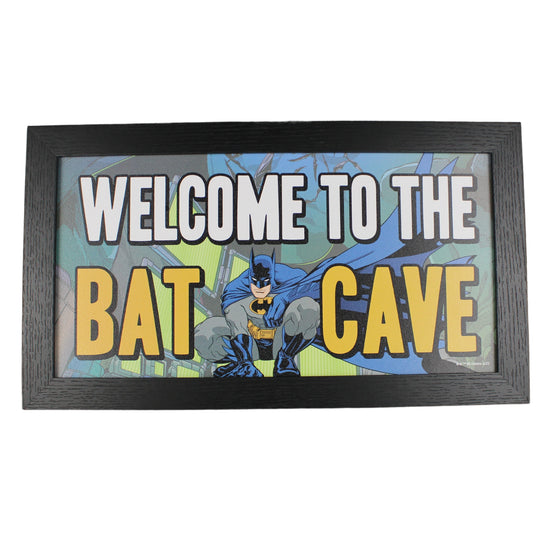 Welcome to the Bat Cave (DC Comics ) Framed Batman Wall Sign