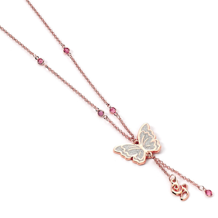 Wicked Glinda Rose Gold Butterfly Necklace