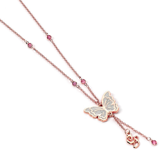 Wicked Glinda Rose Gold Butterfly Necklace