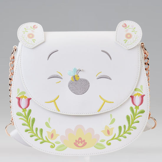 Winnie the Pooh (Disney) Folk Floral Crossbody Bag by Loungefly
