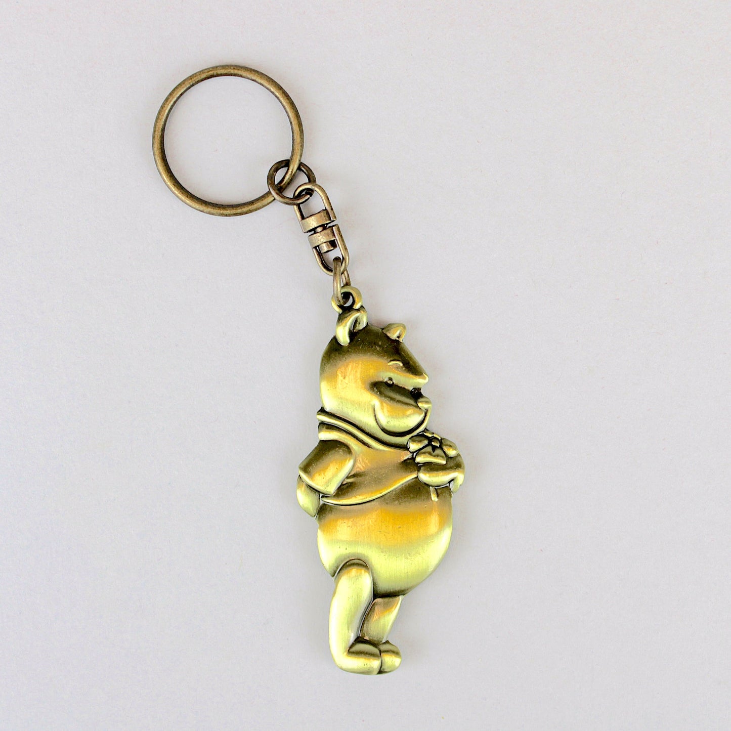 Winnie the Pooh (Disney) Large Brass Keychain