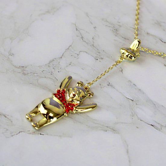 Winnie The Pooh (Honey Bee) 95th Anniversary Crystal Accent Disney Necklace