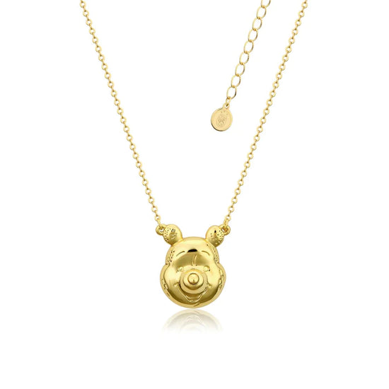 Winnie The Pooh Portrait (Disney) Gold Plated Necklace