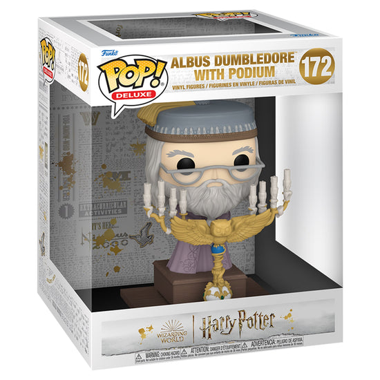 Harry Potter Albus Dumbledore with Podium 6" Funko Pop!