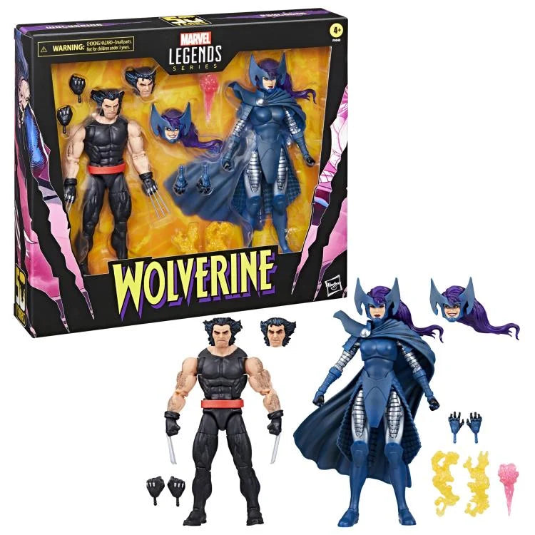 Wolverine & Psylocke 50th Anniversary Dual Pack Marvel Legends Figures