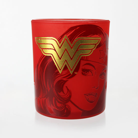 Wonder Woman DC Comics Glass Votive Candle