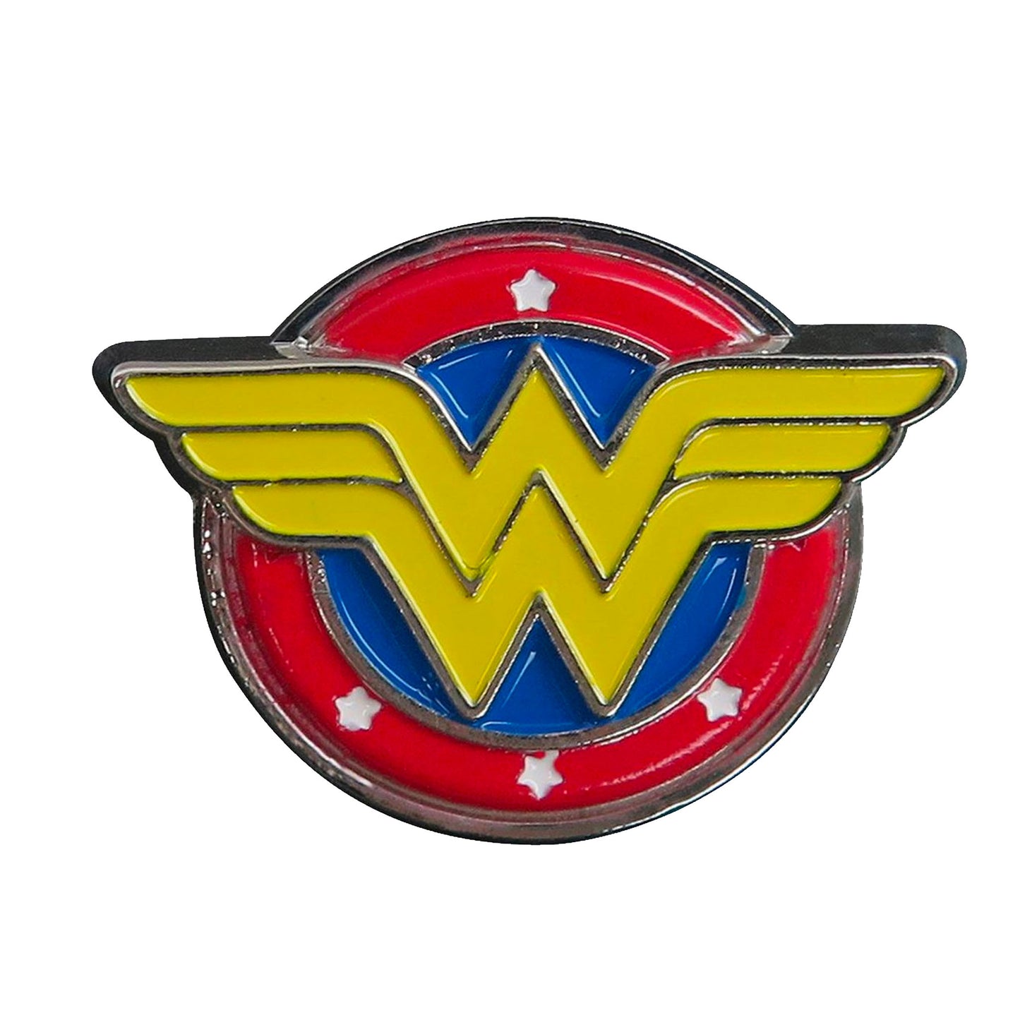 Load image into Gallery viewer, Wonder Woman DC Comics Logo Colored Pewter Lapel Pin
