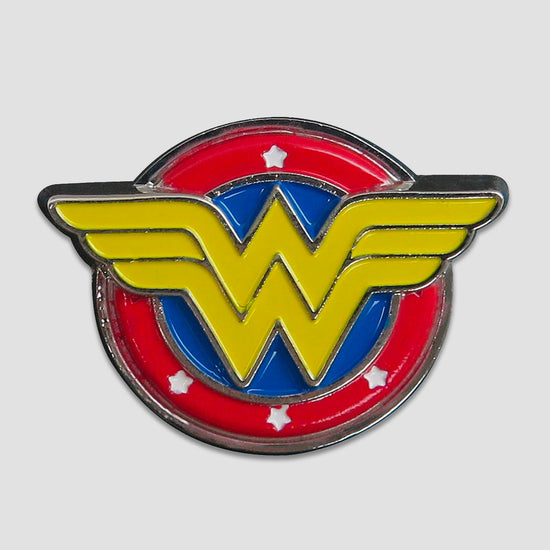 Wonder Woman DC Comics Logo Colored Pewter Lapel Pin