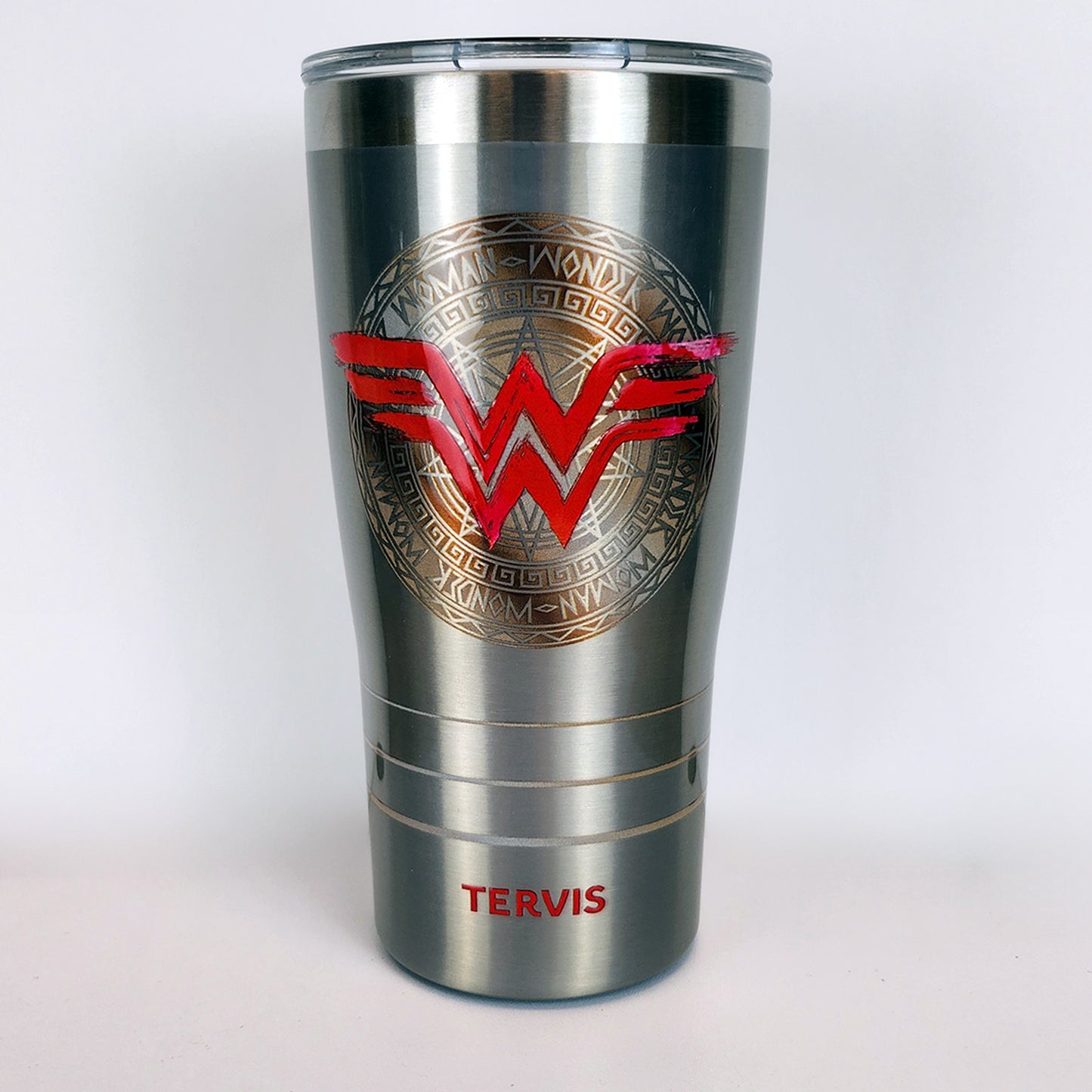 Wonder Woman Shield Icon 20oz Stainless Steel Travel Mug