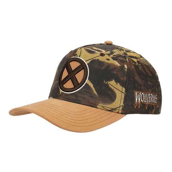 X-Men Wolverine Camo Curved Bill Marvel Snapback Hat