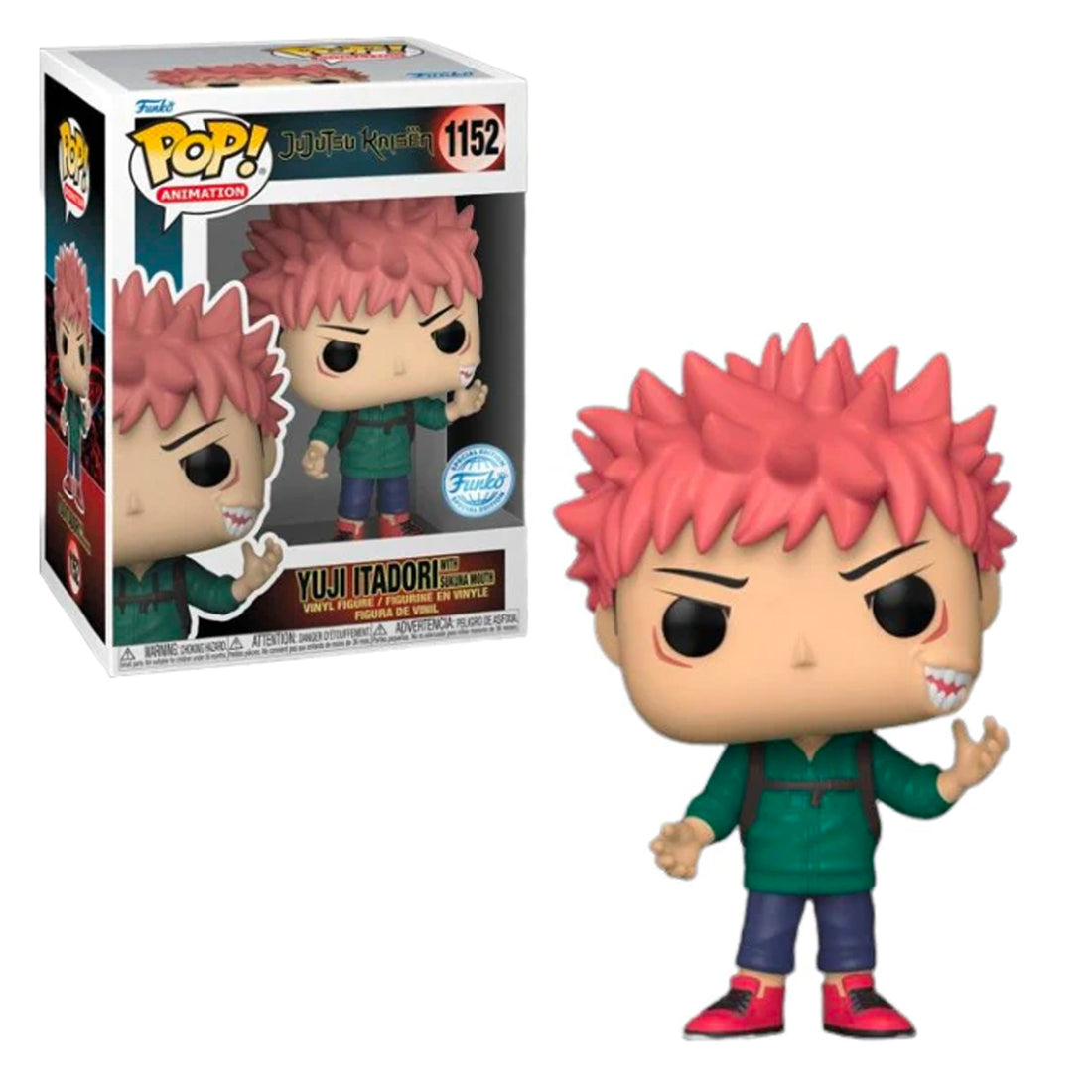 Yuji Itadori with Sukuna Mouth Jujutsu Kaisen Funko Pop! Special Editi ...