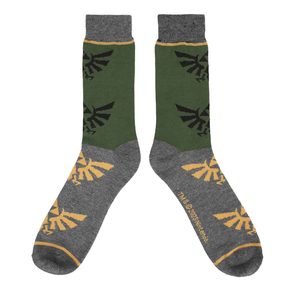 The Legend of Zelda Hyrule Tri-Force Crew Socks