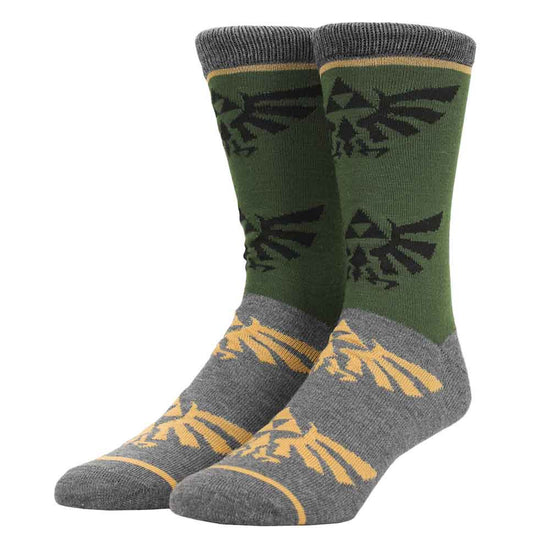 The Legend of Zelda Hyrule Tri-Force Crew Socks