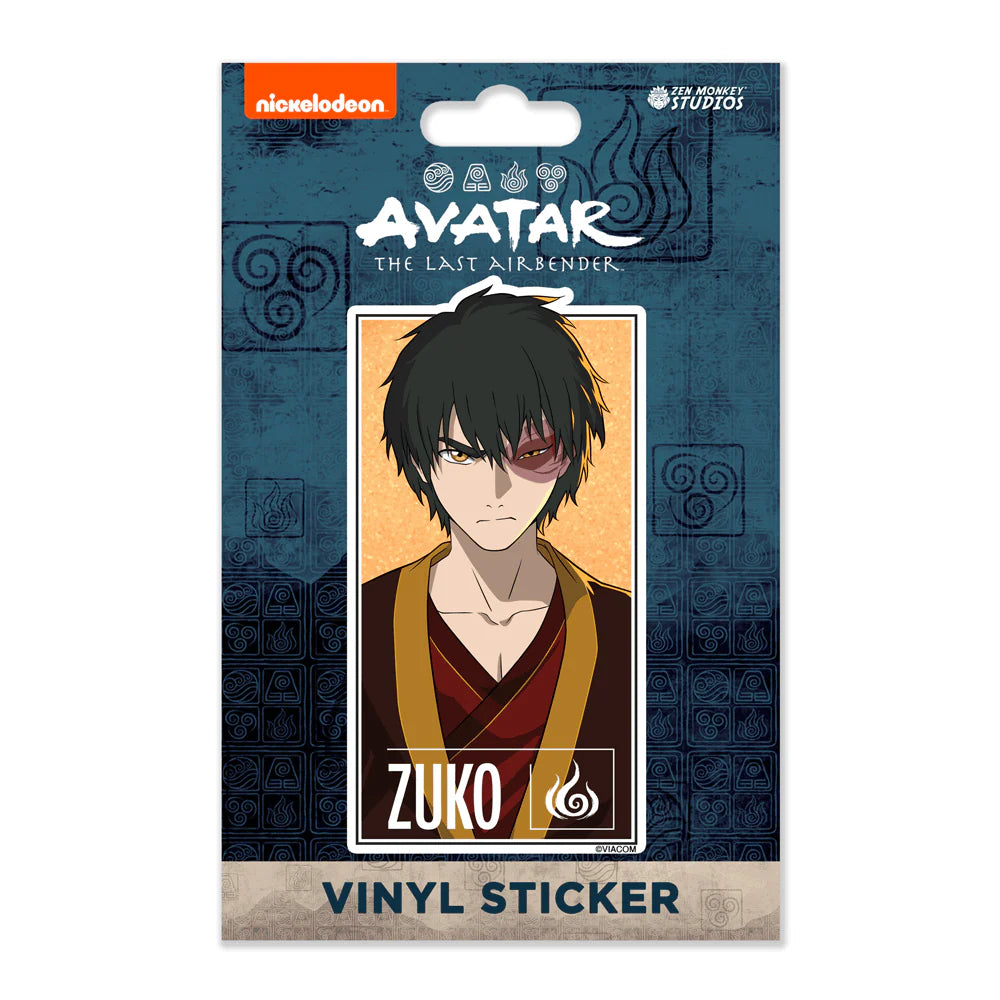 Zuko Avatar: The Last Air Bender Vinyl Sticker