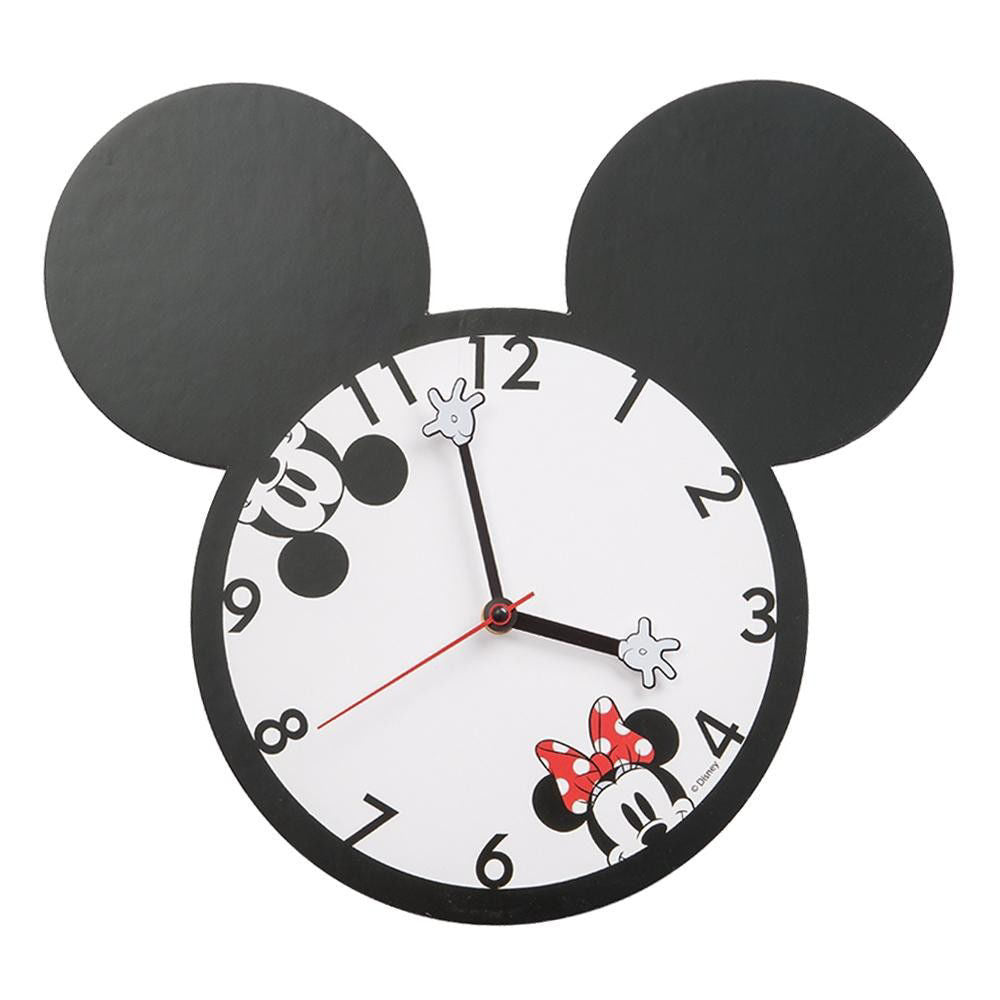 Disney Mickey & Minnie Mouse Shaped Wall Clock