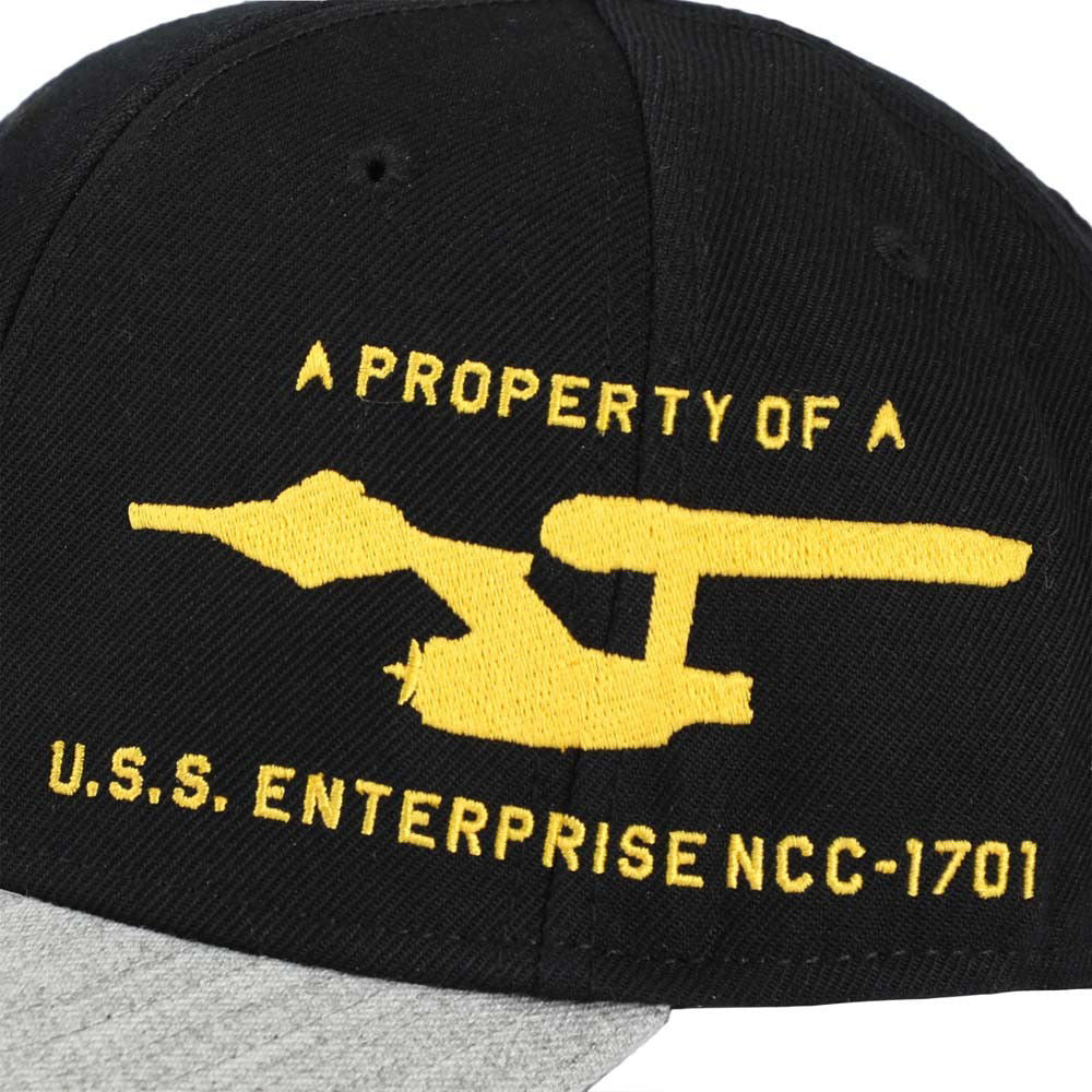 Property of USS Enterprise (Star Trek) Side Logo Snapback Hat