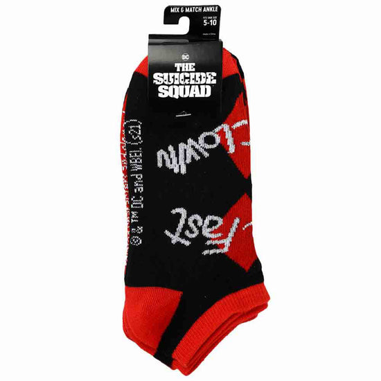 Harley Quinn The Suicide Squad DC Comics Ankle Socks 5 Pair Set