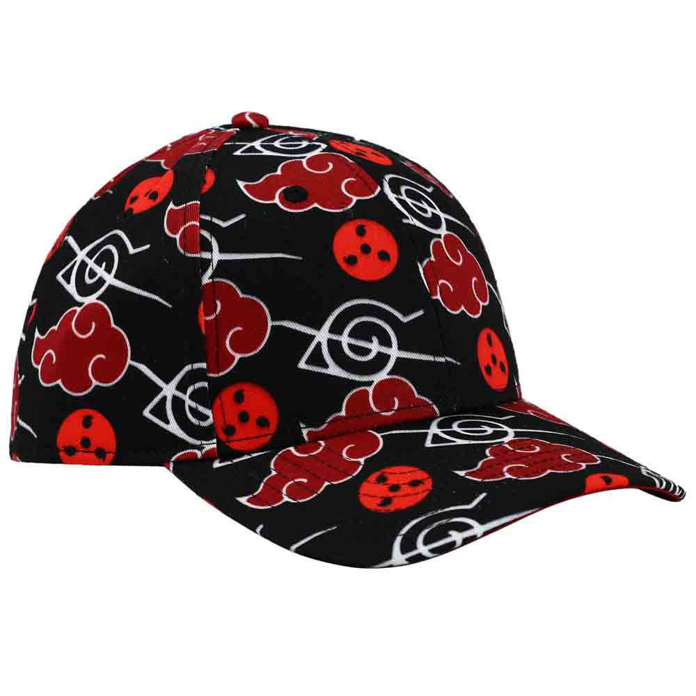 Naruto Akatsuki Red Cloud & Anti-Leaf AOP Snapback Hat