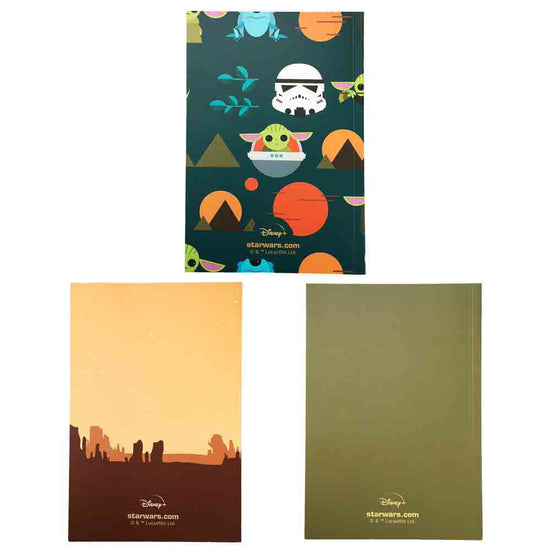 The Mandalorian & Grogu (Star Wars) 3-Pack Journal Stationary Gift Set