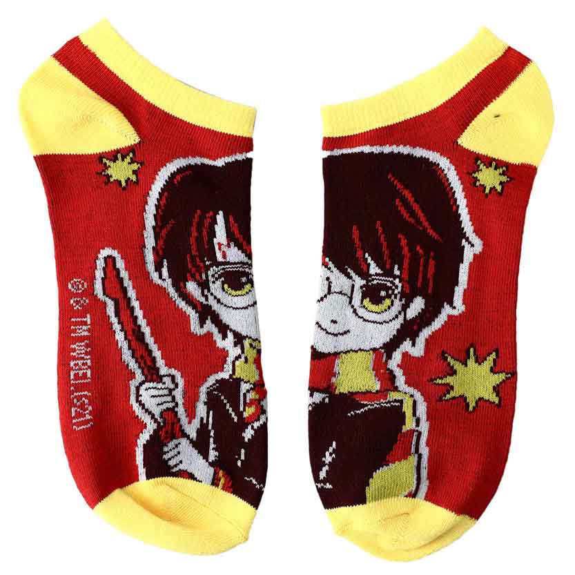 Load image into Gallery viewer, Harry Potter Chibi Kawaii Anime Style Ankle Socks 5 Pack
