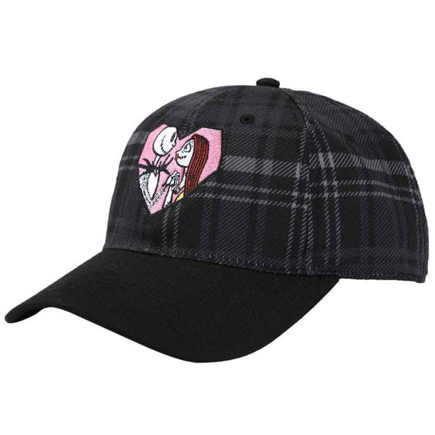 Load image into Gallery viewer, Jack &amp;amp; Sally Heart (Nightmare Before Christmas) Embroidered Hat

