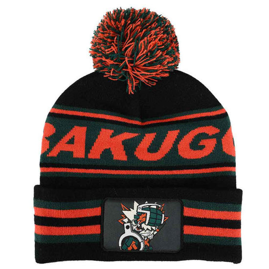 Bakugo My Hero Academia Knit Winter Pom Beanie Hat