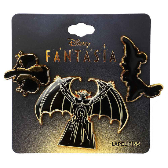 Load image into Gallery viewer, Fantasia (Disney) Enamel 3 Pin Set
