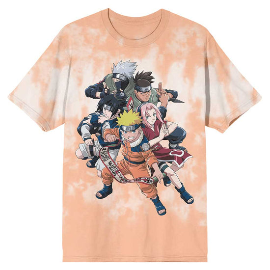 Naruto Leaf Village Group (Naruto Shippuden) Peach Tie Dye Unisex Shirt